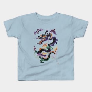 Traditional Shining Dragon Kids T-Shirt